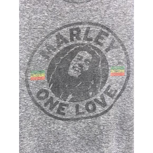 Bob Marley One Love T-Shirt Men's XL Pullover Graphic Tee Short Sleeve Gray - Picture 3 of 6